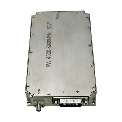 سیستم امنیت مدنی تقویت کننده قدرت فوق پهن باند 50W 4G-8G 28V تقویت کننده قدرت صنعتی