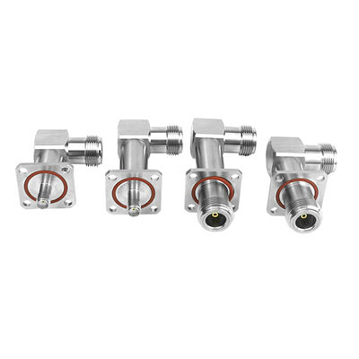 اتصال دهنده های ضد آب آلومینیومی SMA به N 90 درجه برای قطعات تجهیزات شاسی ضد پهپاد